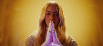 Movie still from “Agnes - Fingers Crossed” (2020), directed by SWIM CLUB – Close Up shot, Low angle