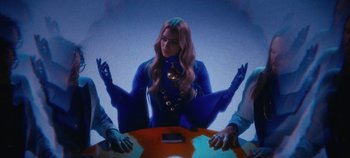 Movie still from “Agnes - Fingers Crossed” (2020), directed by SWIM CLUB – Medium shot, High angle