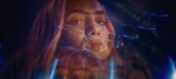 Movie still from “Agnes - Fingers Crossed” (2020), directed by SWIM CLUB – Extreme Close Up shot, Low angle