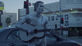 Movie still from “The Neighbourhood - Pretty Boy” (2020), directed by Ramez Silyan – Medium shot, Low angle