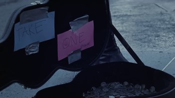 Movie still from “The Neighbourhood - Pretty Boy” (2020), directed by Ramez Silyan – Extreme Close Up shot, Overhead angle