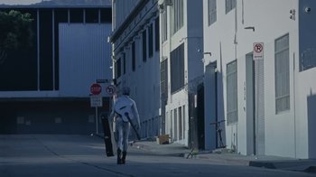 Movie still from “The Neighbourhood - Pretty Boy” (2020), directed by Ramez Silyan – Wide shot, Low angle