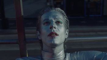 Movie still from “The Neighbourhood - Pretty Boy” (2020), directed by Ramez Silyan – Close Up shot, Low angle