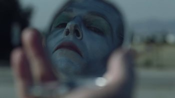 Movie still from “The Neighbourhood - Pretty Boy” (2020), directed by Ramez Silyan – Extreme Close Up shot, Over the shoulder angle