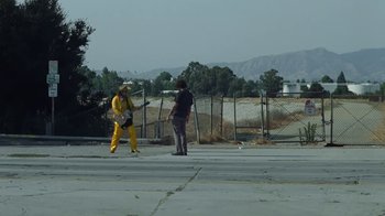 Movie still from “The Neighbourhood - Pretty Boy” (2020), directed by Ramez Silyan – Extreme Wide shot, Low angle