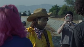 Movie still from “The Neighbourhood - Pretty Boy” (2020), directed by Ramez Silyan – Medium shot, Over the shoulder angle