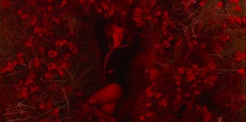 Movie still from “Dua Lipa - Levitating feat. Madonna & Missy Elliott” (2020), directed by Will Hooper – Medium shot, Overhead angle