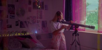 Movie still from “Dua Lipa - Levitating feat. Madonna & Missy Elliott” (2020), directed by Will Hooper – Medium shot, High angle