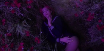 Movie still from “Dua Lipa - Levitating feat. Madonna & Missy Elliott” (2020), directed by Will Hooper – Medium shot, High angle