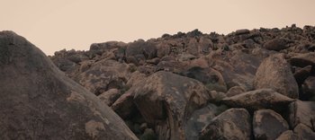 Movie still from “AMAARA - Desert Storm” (2020), directed by Kaelen Ohm – Extreme Wide shot, High angle