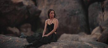 Movie still from “AMAARA - Desert Storm” (2020), directed by Kaelen Ohm – Medium shot, High angle