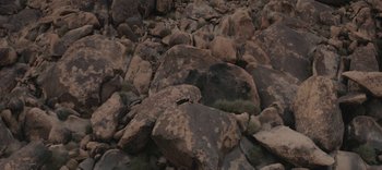 Movie still from “AMAARA - Desert Storm” (2020), directed by Kaelen Ohm – Extreme Wide shot, Overhead angle