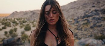 Movie still from “AMAARA - Desert Storm” (2020), directed by Kaelen Ohm – Close Up shot, Low angle