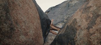 Movie still from “AMAARA - Desert Storm” (2020), directed by Kaelen Ohm – Extreme Wide shot, Overhead angle