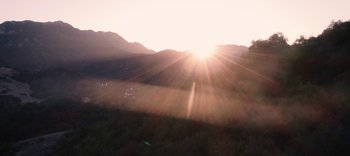 Movie still from “AMAARA - Desert Storm” (2020), directed by Kaelen Ohm – Extreme Wide shot, Low angle