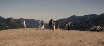 Movie still from “AMAARA - Desert Storm” (2020), directed by Kaelen Ohm – Extreme Wide shot, High angle