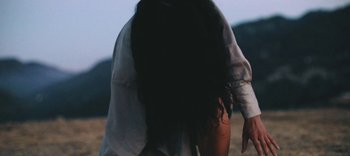 Movie still from “AMAARA - Desert Storm” (2020), directed by Kaelen Ohm – Close Up shot, High angle