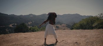 Movie still from “AMAARA - Desert Storm” (2020), directed by Kaelen Ohm – Wide shot, Low angle