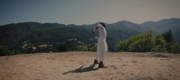 Movie still from “AMAARA - Desert Storm” (2020), directed by Kaelen Ohm – Extreme Wide shot, Low angle