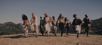 Movie still from “AMAARA - Desert Storm” (2020), directed by Kaelen Ohm – Wide shot, Low angle