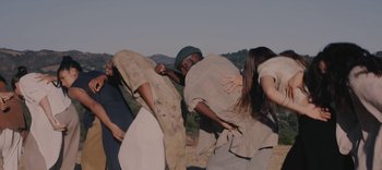 Movie still from “AMAARA - Desert Storm” (2020), directed by Kaelen Ohm – Wide shot, Low angle