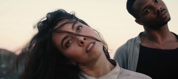 Movie still from “AMAARA - Desert Storm” (2020), directed by Kaelen Ohm – Close Up shot, Low angle