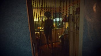 Movie still from “SAINt JHN - Roses (Remix) feat. Future” (2020), directed by John Tashiro – Wide shot, Low angle