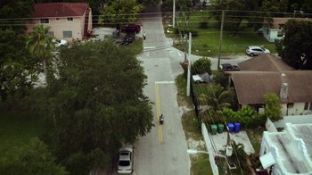 Movie still from “SAINt JHN - Roses (Remix) feat. Future” (2020), directed by John Tashiro – Extreme Wide shot, High angle