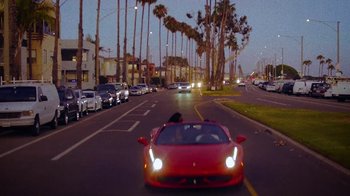 Movie still from “SAINt JHN - Roses (Remix) feat. Future” (2020), directed by John Tashiro – Extreme Wide shot, Low angle