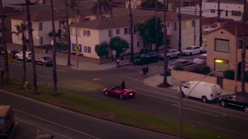 Movie still from “SAINt JHN - Roses (Remix) feat. Future” (2020), directed by John Tashiro – Extreme Wide shot, High angle