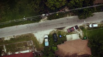 Movie still from “SAINt JHN - Roses (Remix) feat. Future” (2020), directed by John Tashiro – Extreme Wide shot, Overhead angle