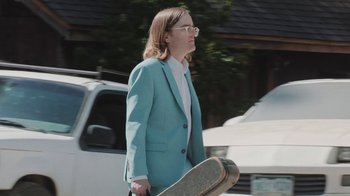 Movie still from “Dent May - I Could Use A Miracle” (2020), directed by Nathan Castiel – Medium shot, Low angle