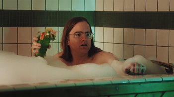Movie still from “Dent May - I Could Use A Miracle” (2020), directed by Nathan Castiel – Medium shot, Low angle