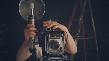 Movie still from “Yellow Days - Love Is Everywhere” (2020), directed by Kevin Lombardo – Extreme Close Up shot, High angle