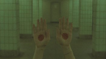 Movie still from “AMAARA - Awake” (2020), directed by Kaelen Ohm – Extreme Close Up shot, Overhead angle