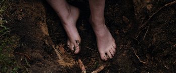Movie still from “TOM And His Computer - Future Ruins” (2020), directed by Martin Garde Abildgaard – Extreme Close Up shot, High angle