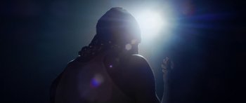 Movie still from “Rodney Chrome - Pulpit” (2020), directed by Zachary Dov Wiesel – Extreme Close Up shot, Low angle