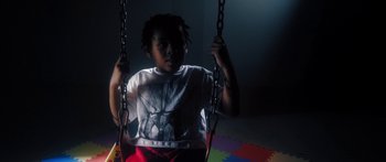 Movie still from “Rodney Chrome - Pulpit” (2020), directed by Zachary Dov Wiesel – Medium shot, High angle