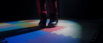 Movie still from “Rodney Chrome - Pulpit” (2020), directed by Zachary Dov Wiesel – Wide shot, Low angle