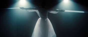 Movie still from “Rodney Chrome - Pulpit” (2020), directed by Zachary Dov Wiesel – Medium shot, Low angle