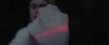 Movie still from “PBDY - Ultra-Gash & This State of Mine (Mind)” (2020), directed by Jay Walker – Extreme Close Up shot, Low angle