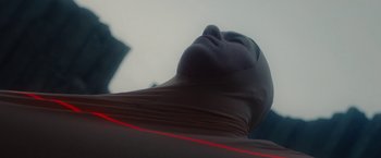 Movie still from “PBDY - Ultra-Gash & This State of Mine (Mind)” (2020), directed by Jay Walker – Extreme Close Up shot, Low angle