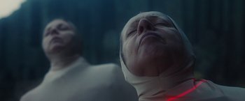 Movie still from “PBDY - Ultra-Gash & This State of Mine (Mind)” (2020), directed by Jay Walker – Close Up shot, Low angle