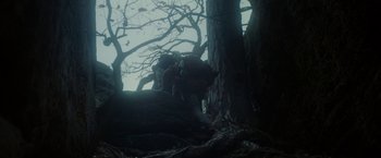 Movie still from “PBDY - Ultra-Gash & This State of Mine (Mind)” (2020), directed by Jay Walker – Wide shot, Low angle