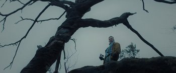 Movie still from “PBDY - Ultra-Gash & This State of Mine (Mind)” (2020), directed by Jay Walker – Wide shot, Low angle