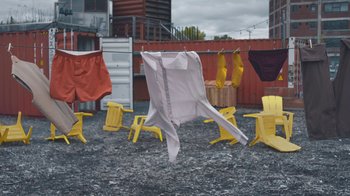 Movie still from “Alex Nicol - Trust” (2020), directed by Paz Ramirez – Wide shot, Low angle