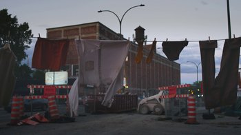 Movie still from “Alex Nicol - Trust” (2020), directed by Paz Ramirez – Wide shot, Low angle