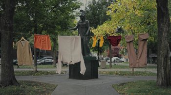 Movie still from “Alex Nicol - Trust” (2020), directed by Paz Ramirez – Wide shot, Low angle