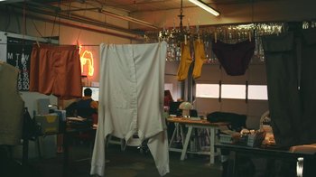 Movie still from “Alex Nicol - Trust” (2020), directed by Paz Ramirez – Medium shot, Low angle