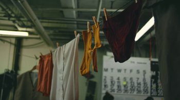 Movie still from “Alex Nicol - Trust” (2020), directed by Paz Ramirez – Extreme Close Up shot, Low angle